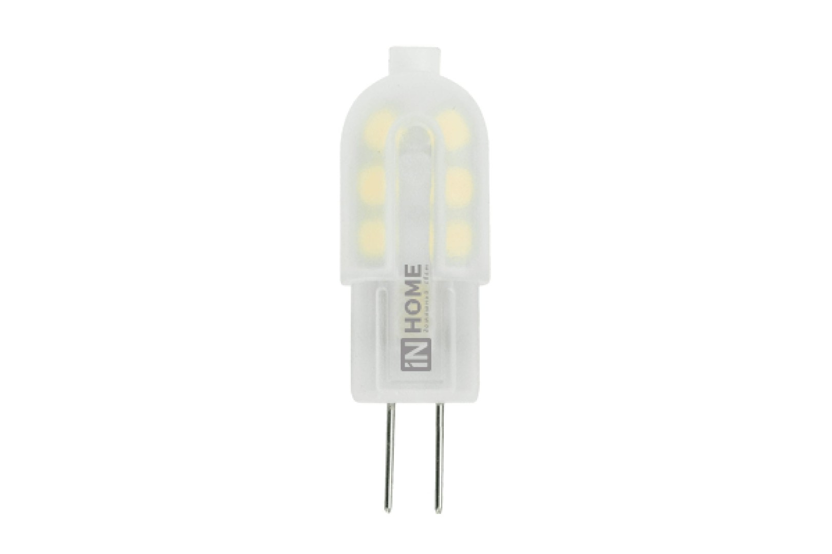 Лампа светодиодная LED-JC 1.5Вт 12В G4 4000К 150Лм IN HOME Лампа светодиодная LED-JC 1.5Вт 12В G4 4000К 150Лм IN HOME